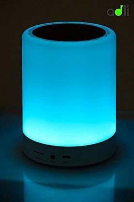 cyper Wireless Bluetooth Touch Lamp Portable Stereo Bass Speaker with Flexible LED for Smartphones Mobile iPhone Laptop Table Lamp
