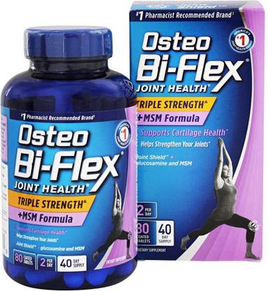 Osteo Bi-Flex Joint Health Triple Strength + MSM Formula 80 Coated Tables