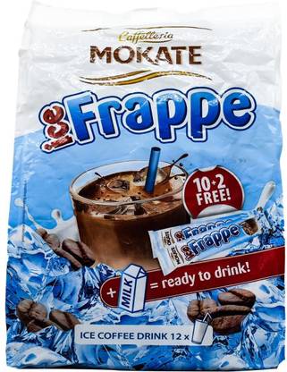 Mokate Ice Frappe Ice Coffee Drink, 12 Sachets) - 150g(5.oz) (12.5gx12) Instant Coffee
