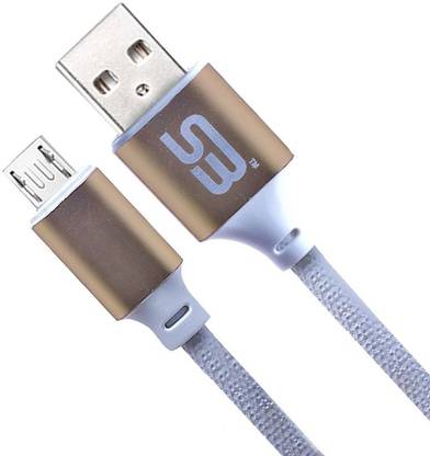 SB Micro USB Cable 2 A 1 m Metal Micro USB Cable for All Devices, 2.1A Fast Charging and 480 Mbps high Speed Data Transmission,3.3 Feet (1 Meter)