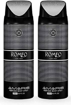 AMARIS Romeao Deodorant 200ml*2Pcs FG5213 Perfume Body Spray  -  For Men