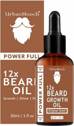 UrbanMooch 12x Beard Growth Oil for Strong and healthy beard growth & Patchy- Hair Oil