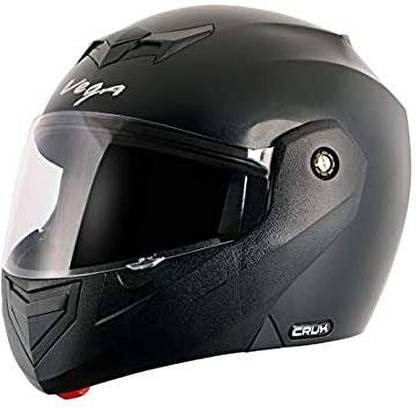 VEGA CRUX FLIP UP HELMET BLACK Motorbike Helmet
