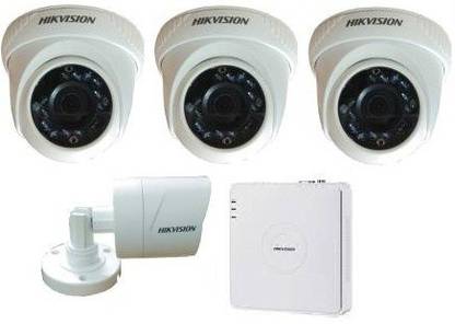 HIKVISION 2MP HIKVISION, 3 DOME CAMERA, 1 BULLET CAMERA AND DVR ONLY. Security Camera