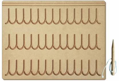The Kiddy Depot Curve U Writing Pattern Practice Educational Learning Preschool Tracing Board Pattern With Wooden Dummy Pencil