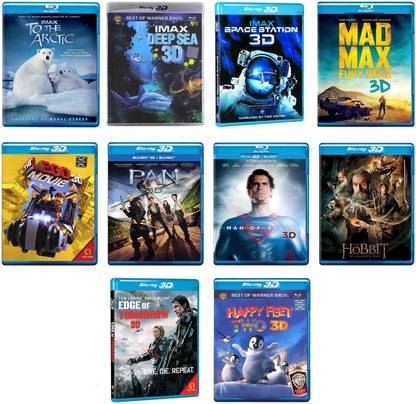 3D Blu Ray Pack 3