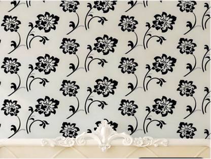 Rof Reusable Wall Painting Floral Stencil (16 x 24 inches) 40302 Floral Stencil