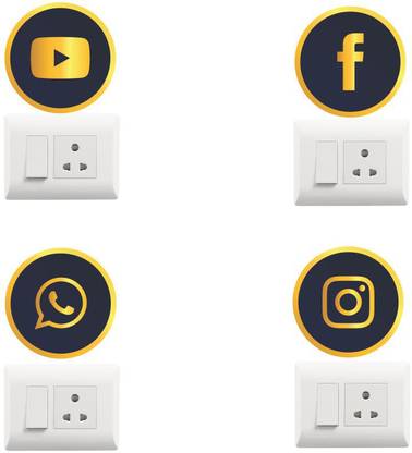 SAI DESIGNS 20 cm Wall Sticker Self Adhesive Sticker