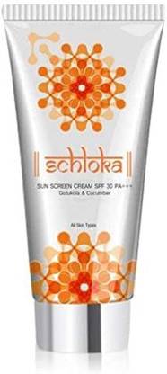 श्लोका सन स्क्रीन क्रीम (गोतुकोला और कुकुम्बर) SPF - 50 PA+++
