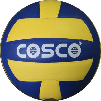 COSCO Attacker Volleyball- Blue & Yellow Size 4 Volleyball - Size: 4