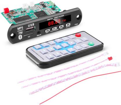 NEBULARCTECH MP5 Decoder video player, 1080P video player, MP3 Player, USB decoder, Bluetooth, FM Player, AUX input Car Stereo