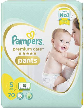 Pampers Premium Care Pants Diapers, Small, 70 Count - S