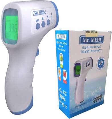 Mr MEDI Mr. MEDI Made in India Non Contact Infrared Thermometer with 1 year Warranty Non Contact Infrared Thermometer with 1 year Warranty at over 1000 service centre all across India, Made in India Thermometer