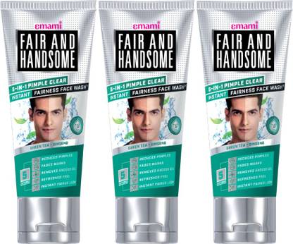 FAIR AND HANDSOME 5-in-1 Pimple Clear IF  (100g, Pack of 3) Face Wash