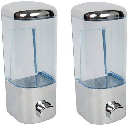 NEW WARE (Pack of 2) ABS Liquid Soap Dispenser 500 ML for Hand Sanitizer,Hand Wash 500 ml Soap, Shampoo, Conditioner, Foam, Lotion, Gel Dispenser