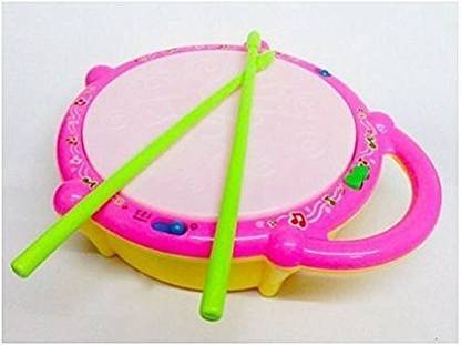 Toyvala Cute 3D Flash Lights Drums Toys for Kids with Musical