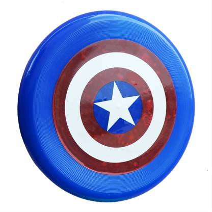 Planet of Toys Plastic Flying Disc Frisbee Toy for Kids, Boy, Girls Outdoor Games - BLUE