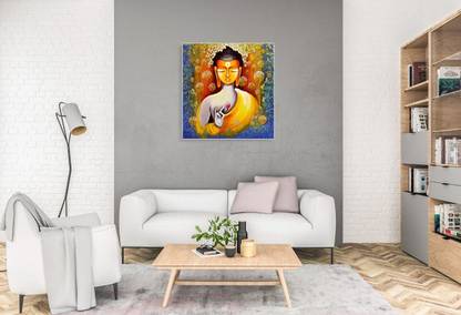 BUDDHA CANVAS PRINT WITHOUT FRAME 2 FEET X 3 FEET Canvas Art