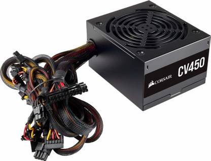 Corsair CV450 450 Watts Computer PSU with 4 SATA Cables