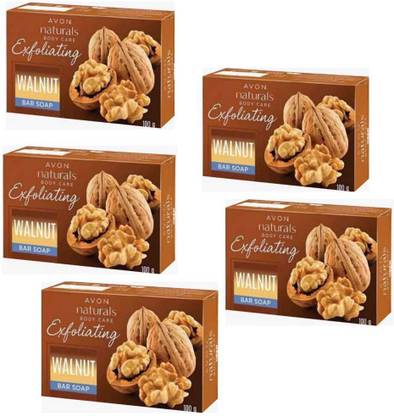 AVON Naturals Exfoliating Walnut Bar Soap 100g Each