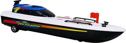 Miniature Mart Small Size Plastic Made Speed Boat (Sea Queen) Scale Model With Pull Back & Go Wheel | Made In India Toys |Toys Boats For kids | Use As Showpiece | Toy Boats For Boys | Safe Quality Toys For Children