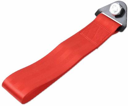 SmartFasionZ Sparco Orange Car Auto Trailer Tow Strap Short Loop Set Kit with Bumper Hook Universal 0.2 m Towing Cable