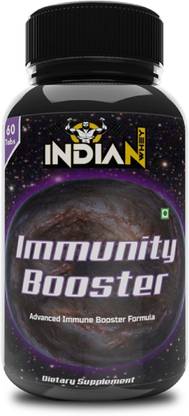 Indian Whey Immunity Booster for adults Supplement Giloy Curcumin Tulsi Vitamin 60 Tablets