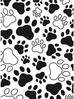 Darice Embossing Folder 4.25X5.75"-Paw Print Background" -- 4.25 By 5.75-Inch
