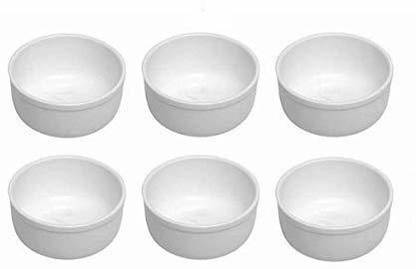 swift international Plastic Dessert Bowl 3 Inch Round Bowl, Acrylic Dinner Lunch Katori/Bowl, Multipurpose Bowls for Serving Curry, Pudding, Ice Cream, Soups, Desserts Set of 6 (100ml)