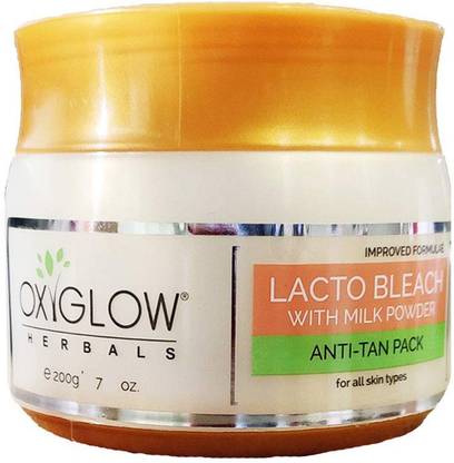OXYGLOW 1 LACTO BLEACH WITH MILK POWDER ANTI TAN PACK 200 GM