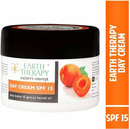 EARTH THERAPY SPF 15 Day Cream for UVA Sun Control & Dust control sunscreen face & body skin Strengthening for Soft & Radiant Skin for Women & Men