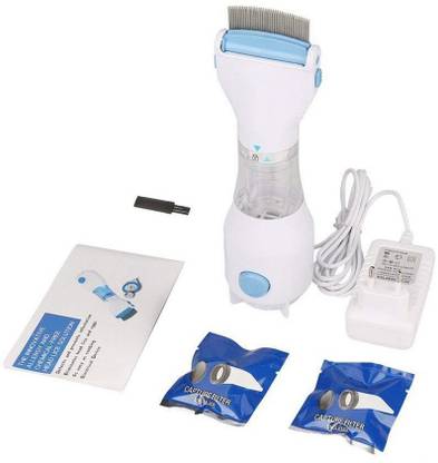 Pranam Sales 240V Electrical Head Lice Comb Lice Solution Chemical Free Kills Head Lice Capture Lice Removal Treatment V-Comb (White)