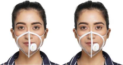 Lucky Bird Transparent Pollution Face Mask T_Mask_019-3 PC