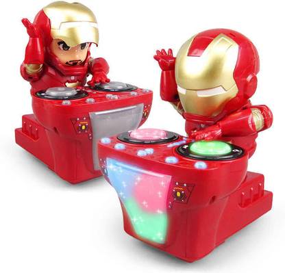 Neutek Marvel Avengers Iron man DJ Hero Action Figure Robot Toy with lights & music