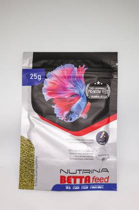 WA FISH FEED Nutrina Betta Feed 25G Shrimp, Prawn, Fish 0.025 kg Dry Adult Fish Food