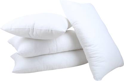Fiberfy Polyester Fibre Sleeping Pillow Pack of 4 Solid