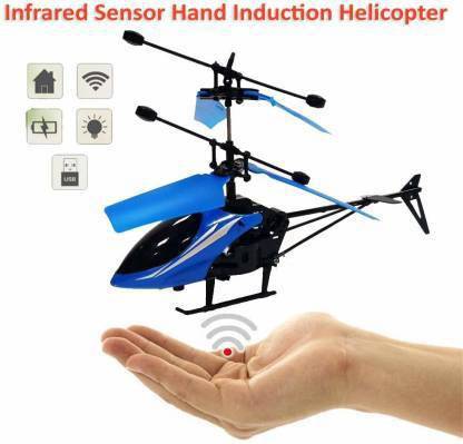 मोजोजोजो Hand Induction Control Flying Helicopter Toy Without Remote Control