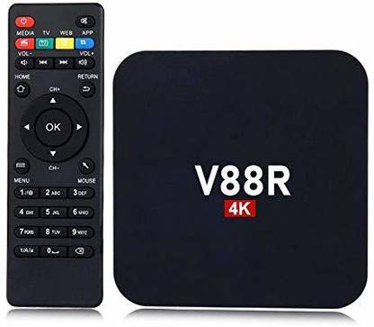 AUSHA Android TV Box 4K Ultra HD Smart Streaming Media Player Smart Box V88R Multimedia Gateway Internet TV 2GB RAM 16GB ROM Media Streaming Device Media Streaming Device