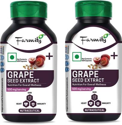 Farmity Grape Seed Extract Plus Dietary Supplement Promotes Immunity and Digestion