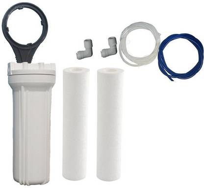 MG WATER SOLUTION MG WATER SOLUTIONO -Ring Pre-Filter Housing kit with Two PP Spun, Spanner, 5mt Pipe,Taflon for RO Water Purifiers Pre Filter Housing Solid Filter Cartridge