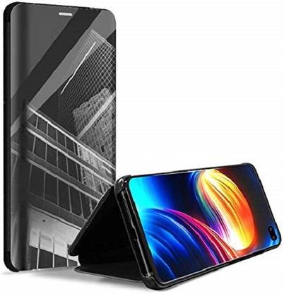 Backlund Flip Cover for ONEPLUS NORD Luxury Mirror Clear View Flip Stand Case For ONEPLUS NORD (SENSOR NOT WORK)