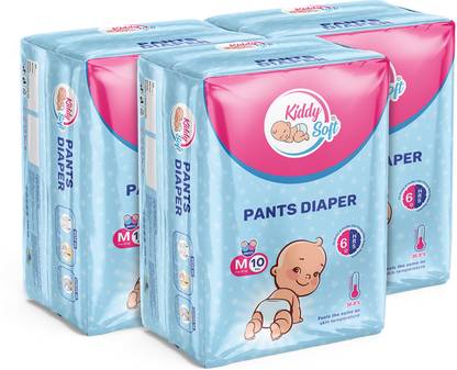 KiddySoft Pants Diaper Medium-10 (Pack of -3) - M