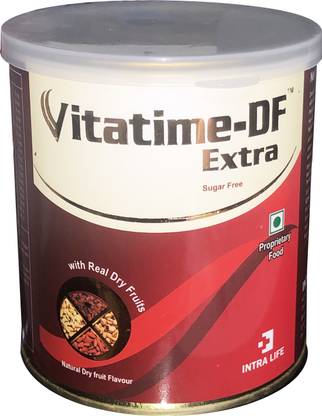 Intralife Vitatime DF Extra Power Dry Fruits Flavor Sugar Free 200 Grams