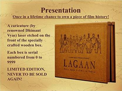 Lagaan: Once Upon a Time in India (Special Anniversary Edition Wooden Box Set) (3-Disc Includes Lagaan & Chale Chalo) - Coin Not Included
