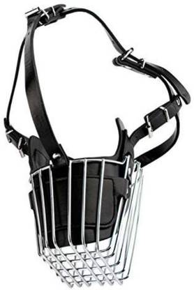 DogTrust Strong Metal Wire Basket Dog Muzzle for Large Dog - Black Large Other Dog Muzzle