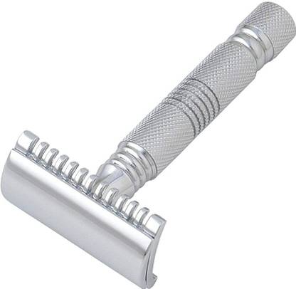 Pearl Shaving PSR Double Edge Safety Razor SSH-01 (Open Comb,Chrome), Men