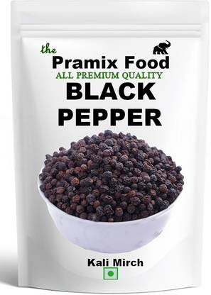 Pramix Whole Black Pepper (Kali Mirch-Sabut) Unpolished Tellicherry miriyalu 100 gm