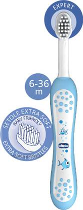 Chicco Light Blue Toothbrush Soft Toothbrush