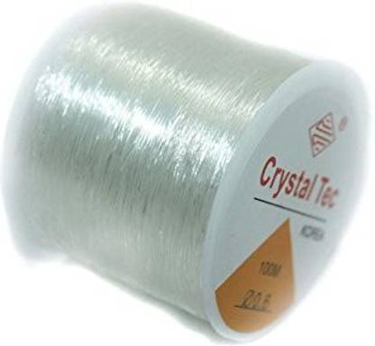 Crafto Jewellery Making Elastic Cord 100 Mtrs Spool, Size 0.60 mm