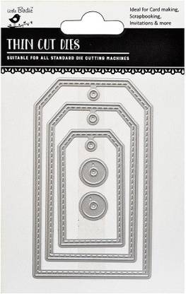 ITSY Bitsy Thin Cut Dies- Stitched Tags, 5Pc